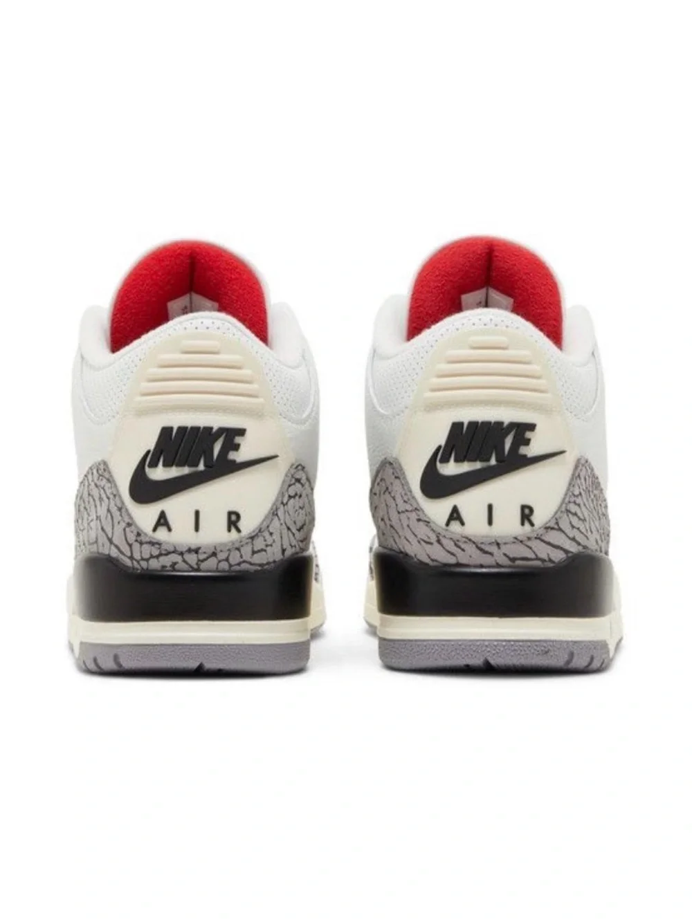Jordan Men’s Sneakers in White with Red and Gray Accents